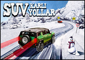 SUV karlı Yollar